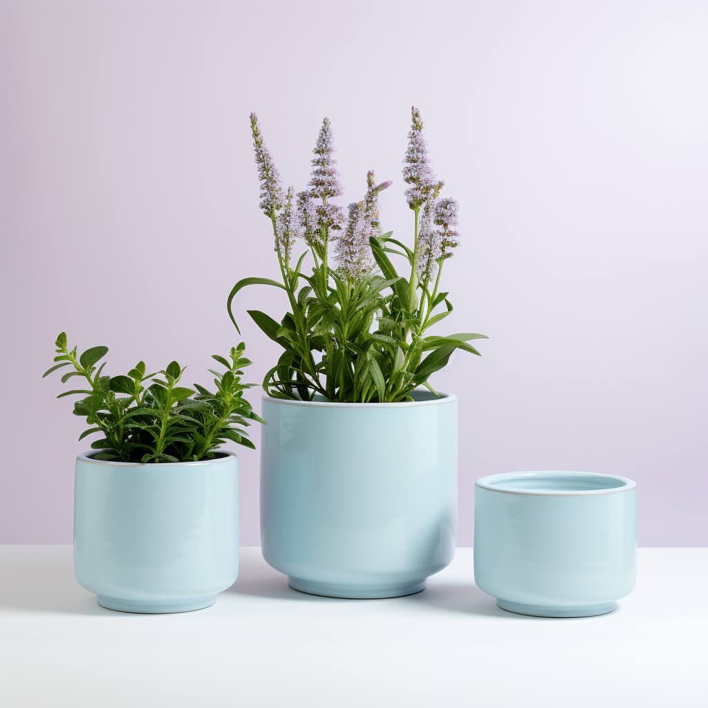 Pastel Pot - blue, large